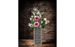 Vase/Windlicht Ethno, klar, 23 cm