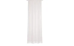 Vorhang mit verdeckter Schlaufe Solid, Polyester, offwhite, 130 x 250 cm