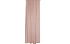 Vorhang mit verdeckter Schlaufe Solid, Polyester, rose, 130 x 250 cm