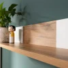 Wandboard Matera, weiß/Altholz-Nachbildung
