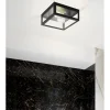 Wand-/Deckenleuchte Amezola, klar/schwarz, IP44