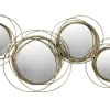 Wanddekoration mit Spiegeln in gold