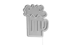 Wandleuchte Beer, gelb/weiß