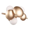 Wandleuchte Bubble, goldfarbig/weiß, 30 cm