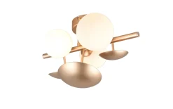 Wandleuchte Bubble, goldfarbig/weiß, 30 cm
