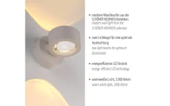 Wandleuchte Chia, sand