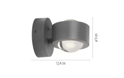 Wandleuchte Chia, silber