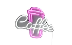 Wandleuchte Coffee, pink/weiß