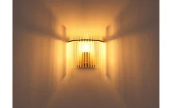 Wandleuchte Gorley, beige