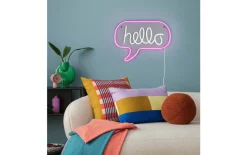 Wandleuchte Hello, pink/weiß