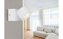 Wandleuchte Rae, weiß