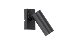 Wandleuchte Rik, schwarz