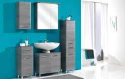 Wandschrank Alika, Graphit Struktur Nachbildung