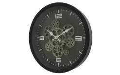 Wanduhr Big Time in schwarz, 38 cm