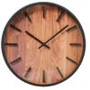Wanduhr Buford, schwarz/holz, 29,8 cm