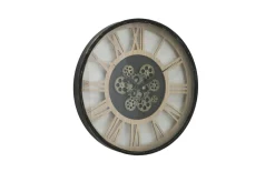 Wanduhr Takto, schwarz/beige