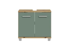 Waschbeckenunterschrank Veris, Artisan Eiche-Nachbildung/salbeifarbig