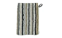 Waschhandschuh Lifestyle Streifen, kiesel, 16 x 22 cm
