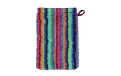 Waschhandschuh Lifestyle Streifen, multicolor dunkel, 16 x 22 cm