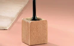WC-Garnitur Kaiu, Poly/Holzoptik, 44 cm