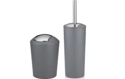 WC-Garnitur Marta in grau, 36,5 cm