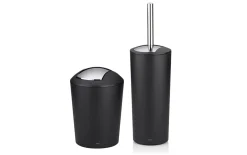 WC-Garnitur Marta in schwarz, 36,5 cm