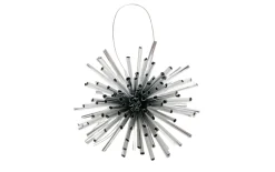 Weihnachtsanhänger Sprinkle, silber, 8 cm, 6-teilig