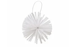 Weihnachtsanhänger Sprinkle, weiß, 8 cm, 6-teilig