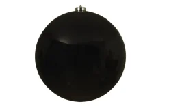Weihnachtskugel schwarz, 20 cm