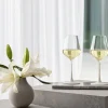 Weißweingläser Set Manufacture Rock blanc, klar/weiß, 4-teilig