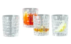 Whiskybecher Bossa Nova aus Glas, 4-er Set