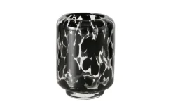 Windlicht Dotty, schwarz, 17 cm