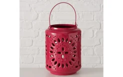 Windlicht Festival, pink, 20 cm