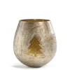 Windlicht, gold, 12 cm