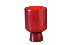 Windlicht Rouga, rot, 20 cm