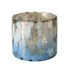 Windlicht Sonna, beige/blau