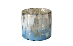 Windlicht Sonna, beige/blau