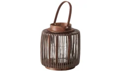 Windlicht Tarion, braun, 24 cm