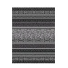 Wohndecke Basic soft, Ornament anthrazit, 150 x 200 cm