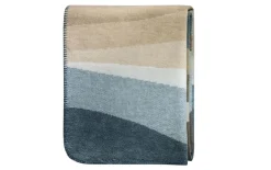 Wohndecke Iceland Horizont, blau/stone, 150 x 200 cm