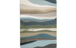 Wohndecke Iceland Horizont, blau/stone, 150 x 200 cm