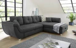 Wohnlandschaft Maranello, dunkelgrau, inkl. Funktionen