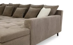 Wohnlandschaft Montevideo, taupe, inkl. Kissen