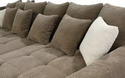 Wohnlandschaft Montevideo, taupe, inkl. Kissen