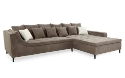 Wohnlandschaft Montevideo, taupe, inkl. Kissen