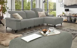Wohnlandschaft MR 370, silver, inkl. Kopfteilverstellungen