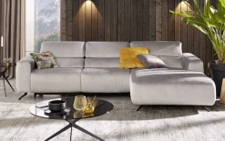 Wohnlandschaft MR260, silver, inkl. Rückenverstellung