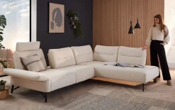 Wohnlandschaft Pelippa, beige, inkl. Funktionen