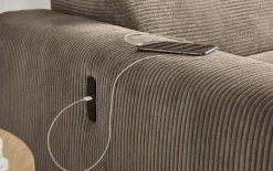 Wohnlandschaft Slider, taupe, inkl. Funktionen