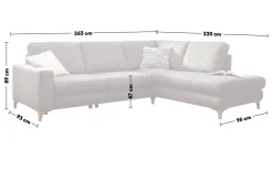 Wohnlandschaft Step Plus, platin
